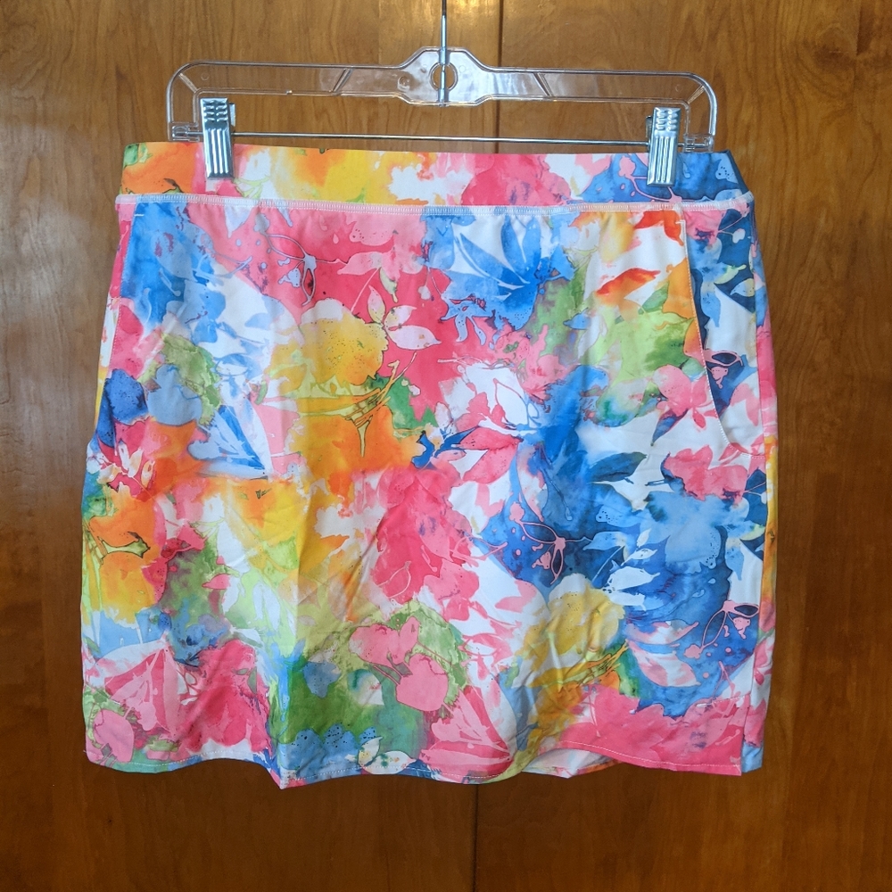 Ralph Lauren Polo Golf Skirt, Large, Floral